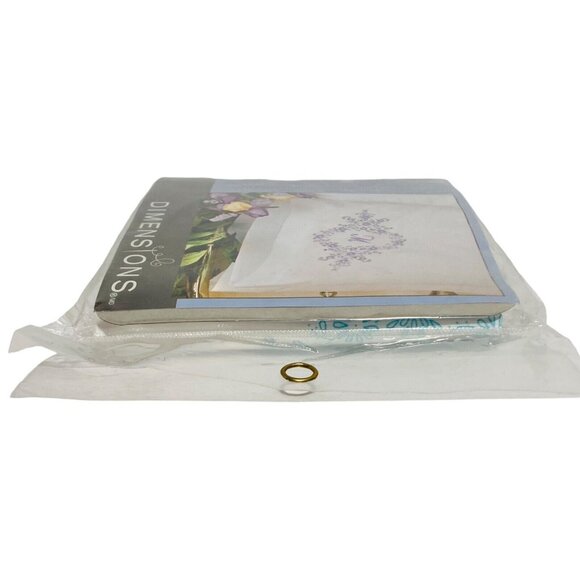 Dimensions Daisy Monogram 73050 2 Std Pillow Case 22K Gold 4 Needles 6 DMC Floss - Picture 8 of 11
